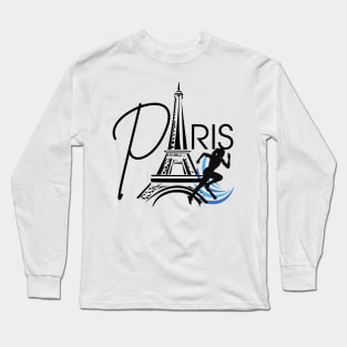 Paris summer games running Long Sleeve T-Shirt